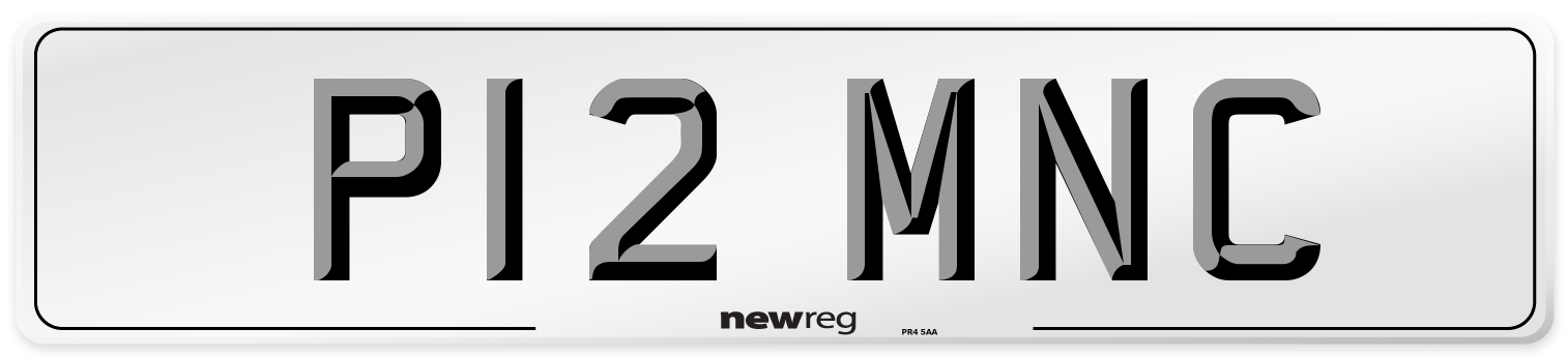 P12 MNC Number Plate from New Reg